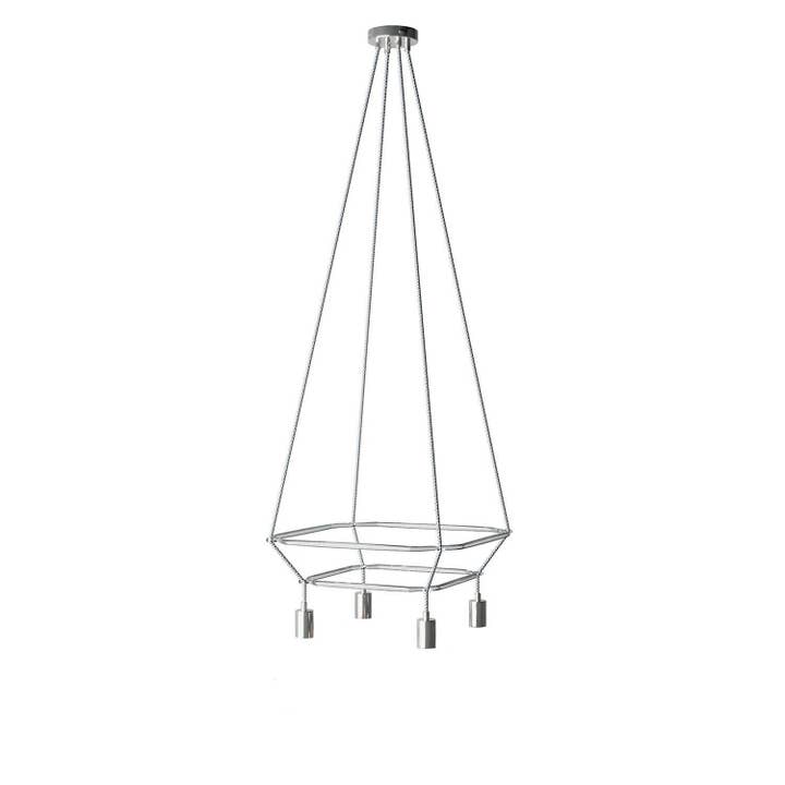 Lustre 2 Cage à 4 chutes Bona Pastel pour la vente par LIGHTINUP S.R.L.