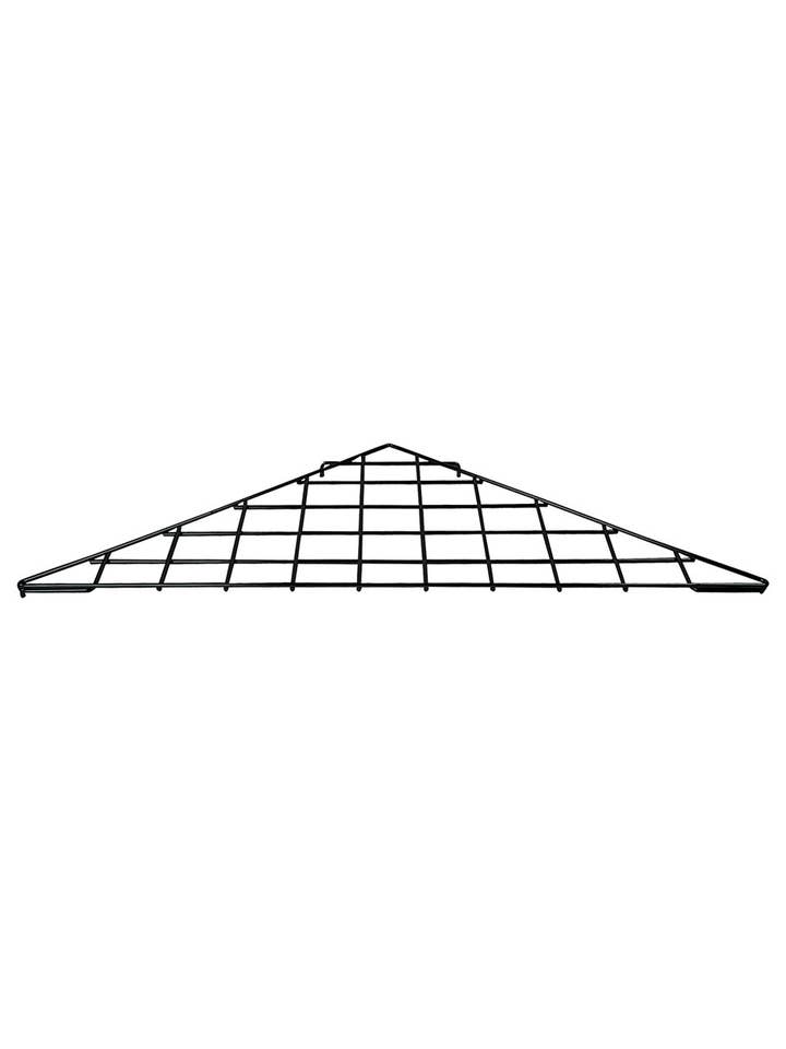 Black Triangle Wire Grid Shelf - 24"x 24" x 32" for wholesale by Store Supply Warehouse