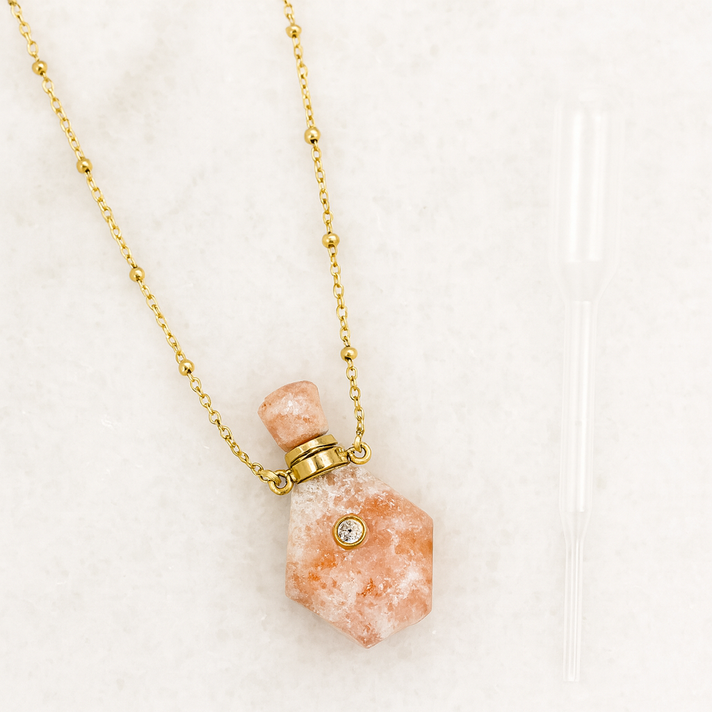 Poudre Bijoux - Wholesale Pendant/Charm Necklace - Katarina Necklace in Natural Stone3