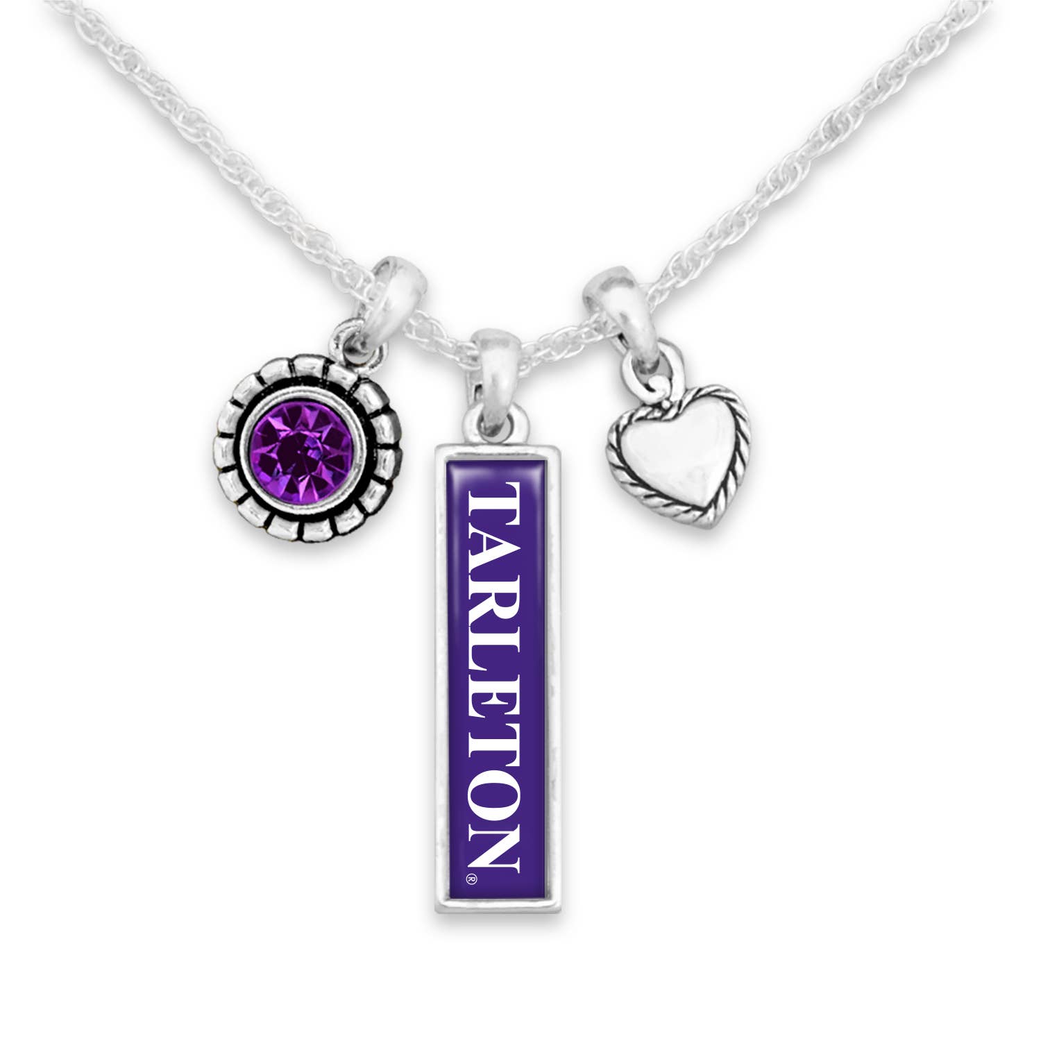 From The Heart - Vente Colliers à pendentif - Collier Tarleton State Texans Trifecta0