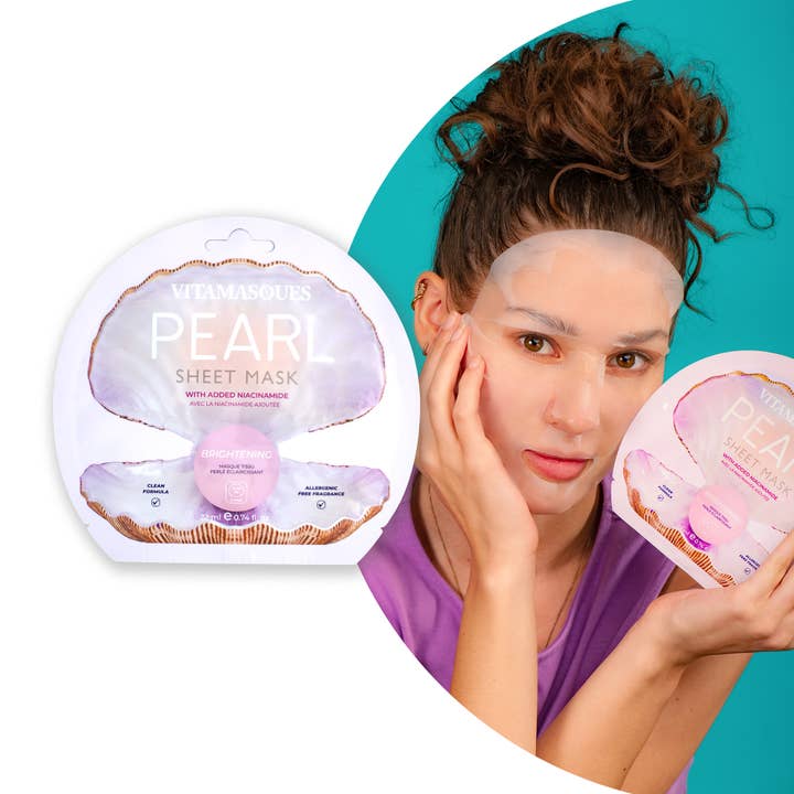 Pearl Face Sheet Mask 🦪 for wholesale by Vitamasques US