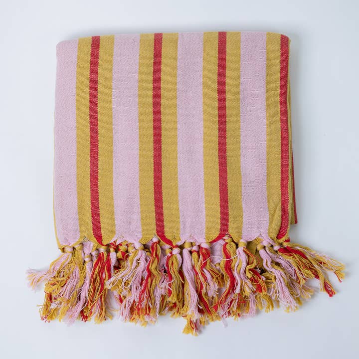 Olive & Loom - Wholesale Beach Towel - Saffron Sunset Turkish Towel
