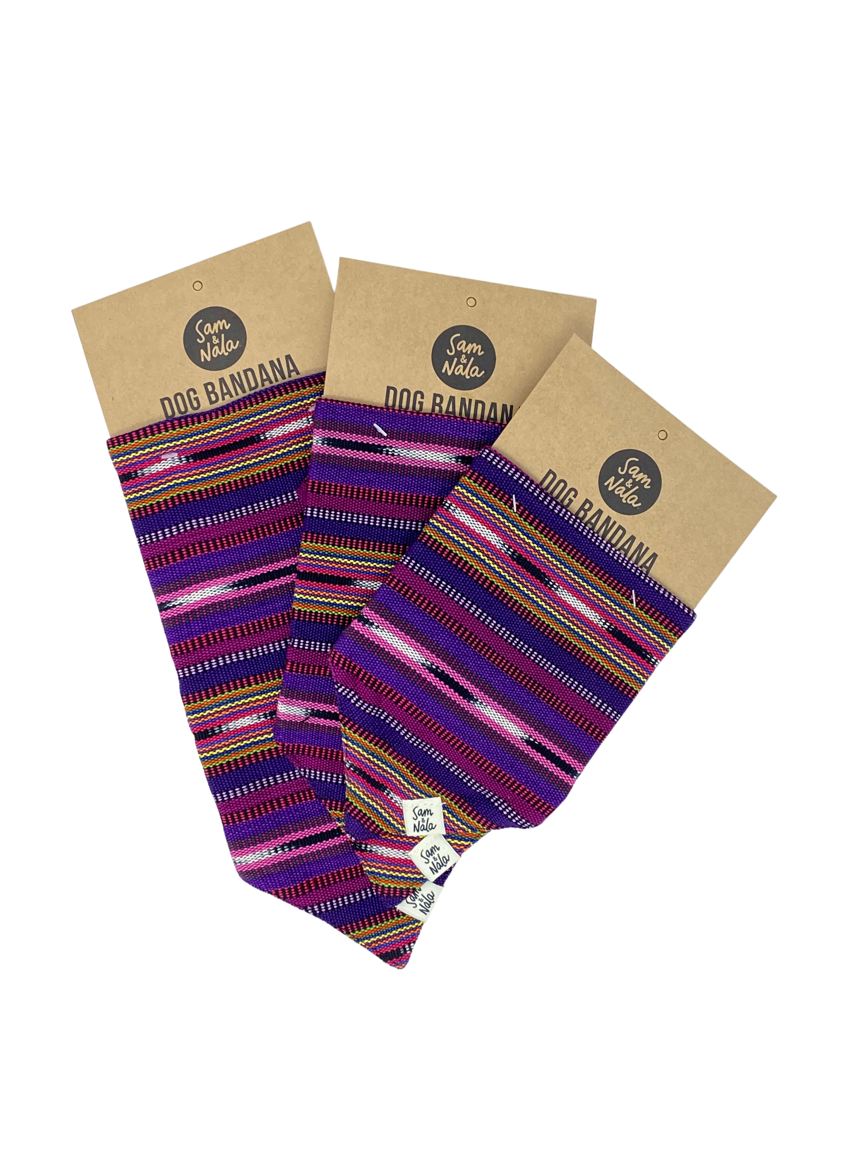 Sam & Nala | intentional style for pets & their people - Vendita all'ingrosso Bandana - Cani - Bandana per cani Lite & Bright tessuta a mano/commercio equo3