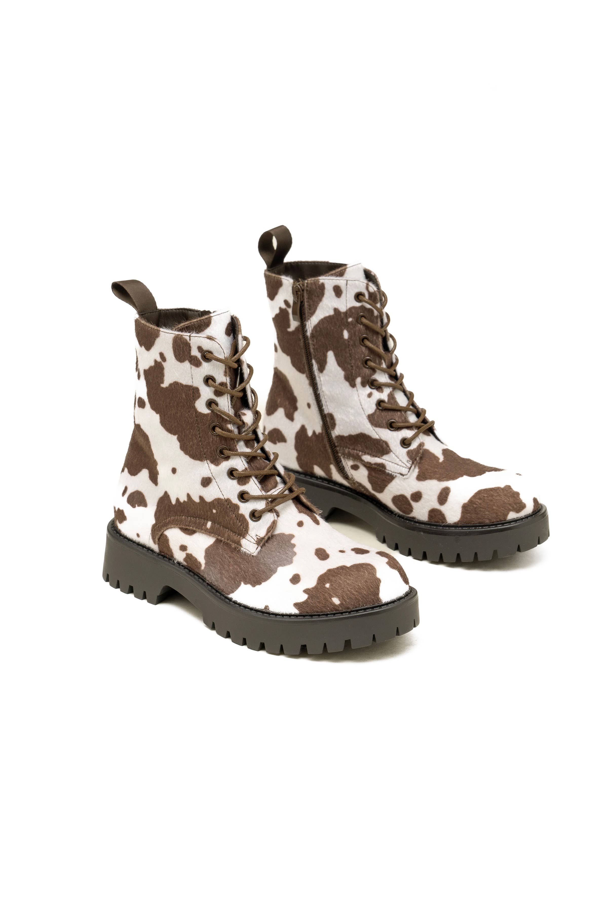 C'M PARIS - Wholesale Combat/Military Boots - Women's - Lace-Up Combat Boot with Lug Sole 92669