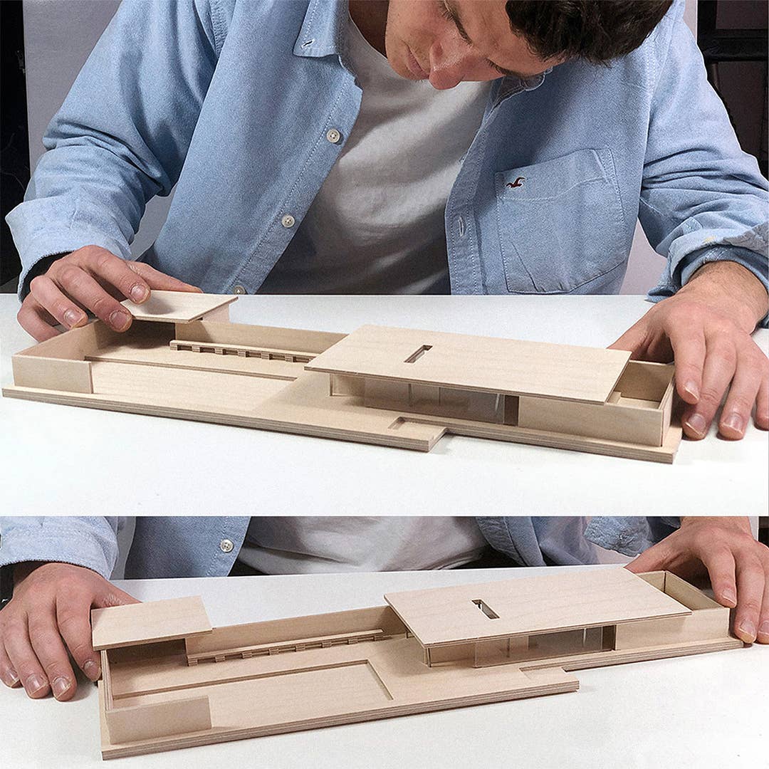 Beamalevich – wholesale DIY craft kit – Mies Pavilion Barcelona Maquette 1:1503