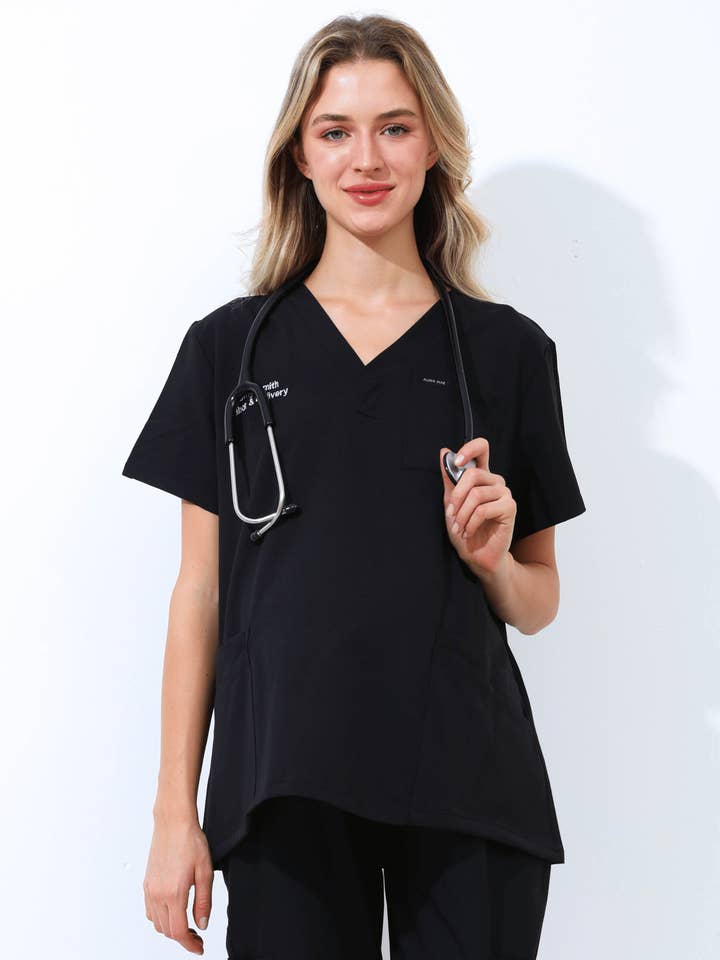 Alina Mae Maternity - Wholesale Healthcare Uniform - Women's - Maternity Scrubs Shirt for Pregnancy14