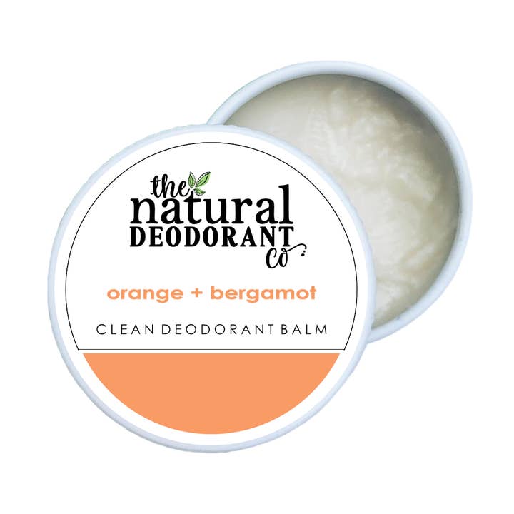 Clean Deodorant Balm Orange + Bergamott 10g Mini för wholesale av The Natural Deodorant Co.
