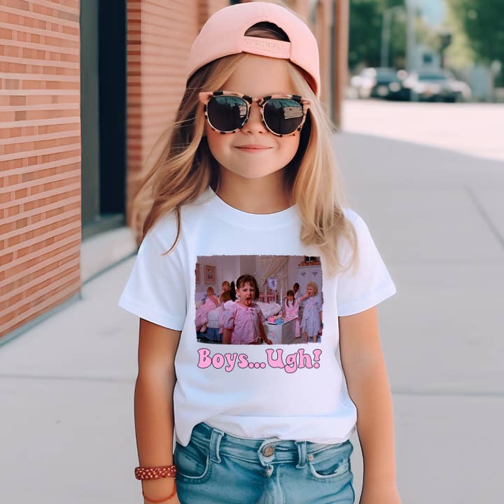 Uncommon Label - Wholesale Screen Printed T-Shirt - Kids - Boys Ugh Distressed Youth Graphic Tee0