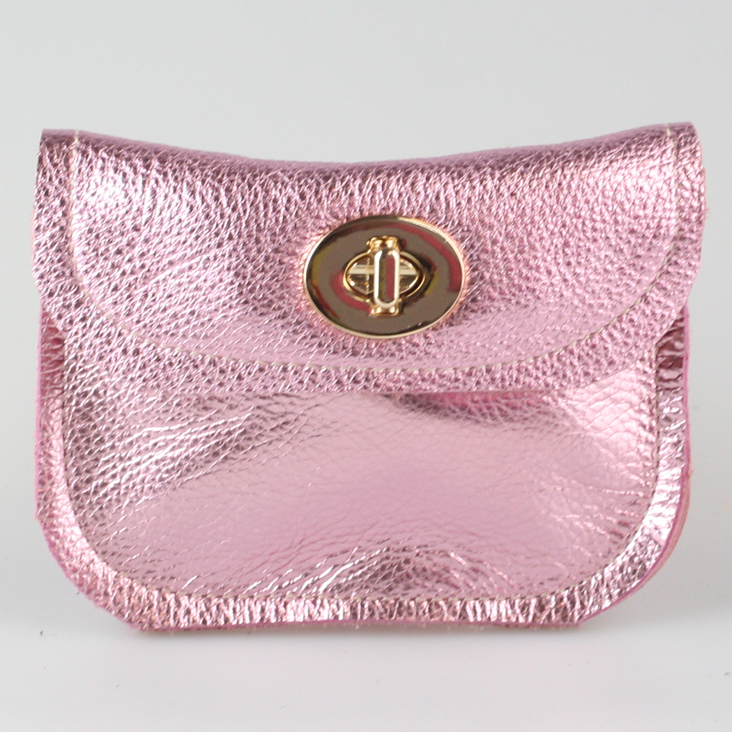 Zina Kao Exclusives - Wholesale Wallet - Women's - The Turnlock Metallic Leather Wallets: 3 sizes!9
