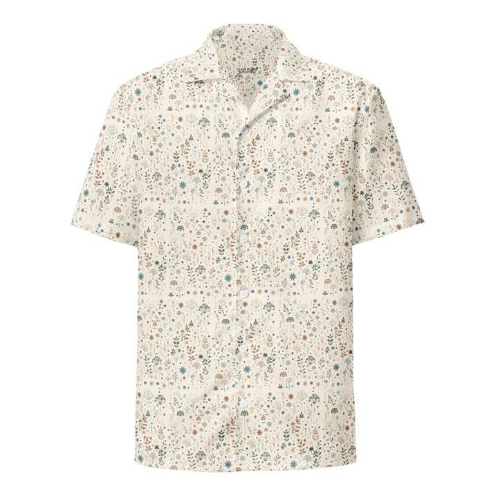 Meadow Bloom: Wildflower Delight Button-Up Shirt for wholesale by Texas Eclipse Outfitters
