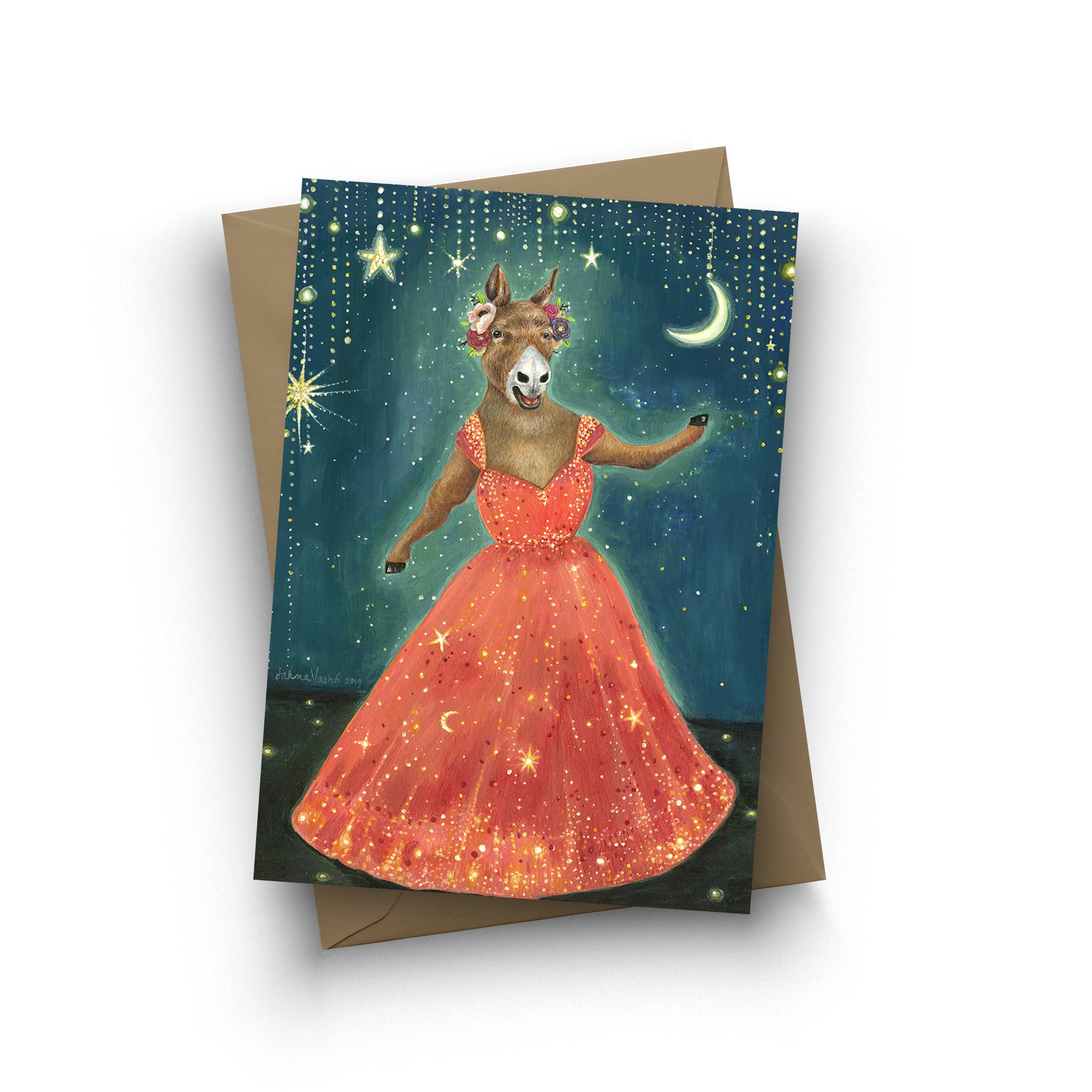 Jahna Vashti - Wholesale Everyday Greeting Card - "Harriet's Grand Opera" Single Card