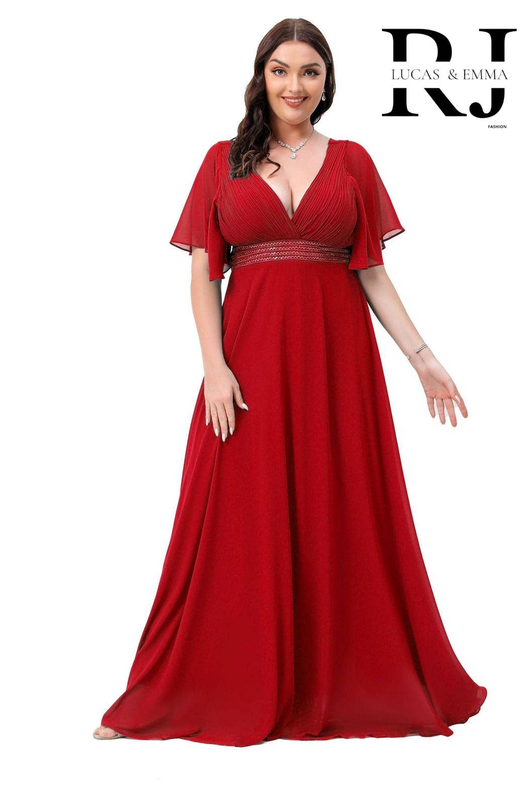 Lucas & Emma - Sarl RJ & co - Wholesale Gown - Women's - Plus size evening dress Ajaccio 22284