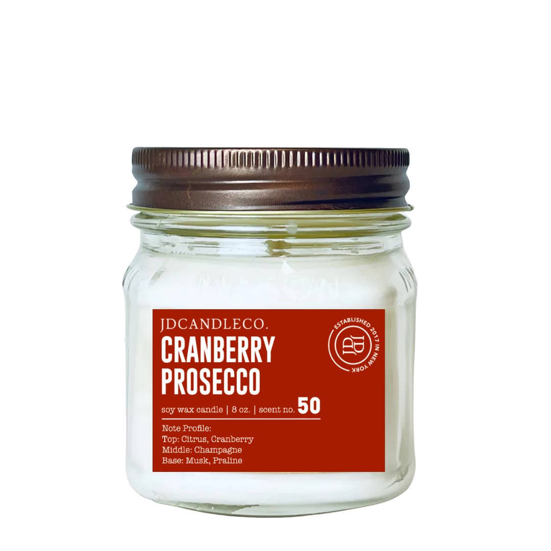 JD Candle Co. - Wholesale Jar/Filled Candle - Holiday 8 oz Mason Jar Candles7
