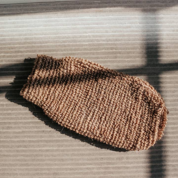 Aroma Theory – wholesale Exfoliating gloves/mitts – Ramie Fiber Exfoliating Mitt - Jute3