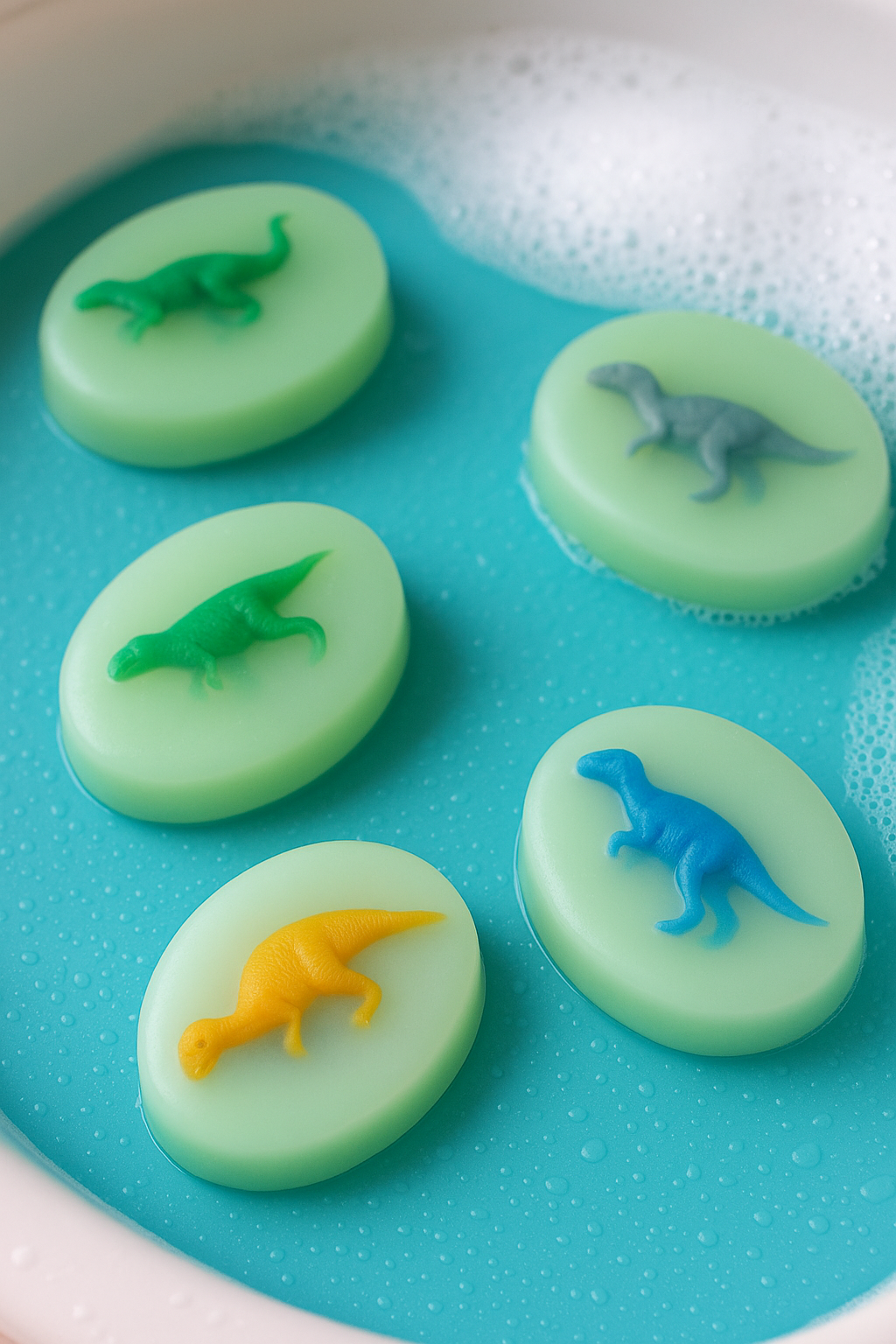 Priscila Leen Arts at Florida Soap Candle - Wholesale Bar Soap - Dinosaur Soap Jurassic glycerin melt and pour handmade toy8