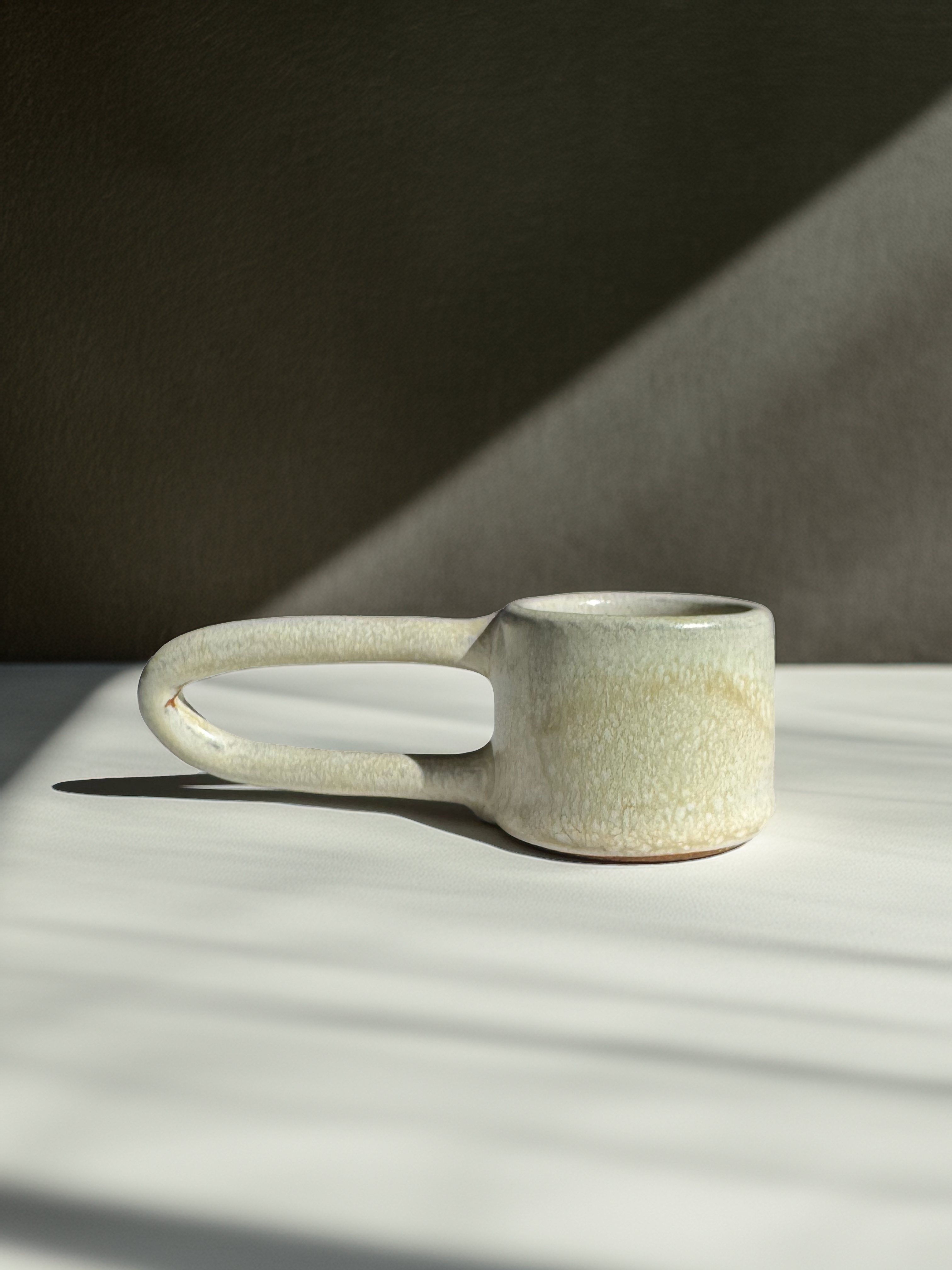 Holydirtstudio.com - Wholesale Coffee Mug - Handmade Ceramic Long Handle Espresso Mug, Artisan Pottery, Opal0