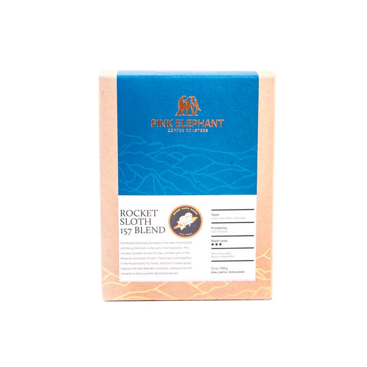 Rocket Sloth 157 Blend for wholesale by Pink Elephant Coffee Roasters