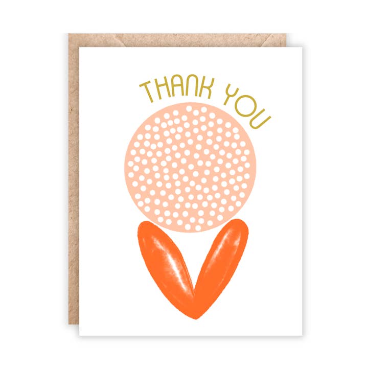 Thank You Greeting Card for wholesale by Jolly Rae