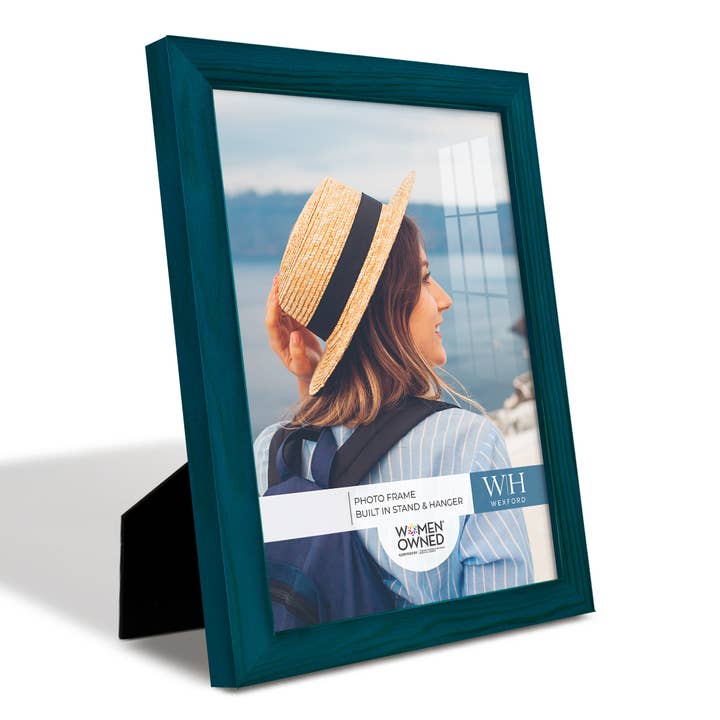 Wexford Home - Wholesale Picture Frame - Photo Frame, Real Wood with Wood Grain, Ocean Blue24