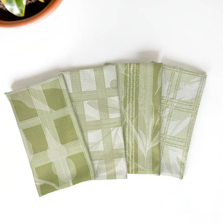 Twisted Wares - Vente Torchons - Torchon de cuisine Illusion de feuillage Shitshow5