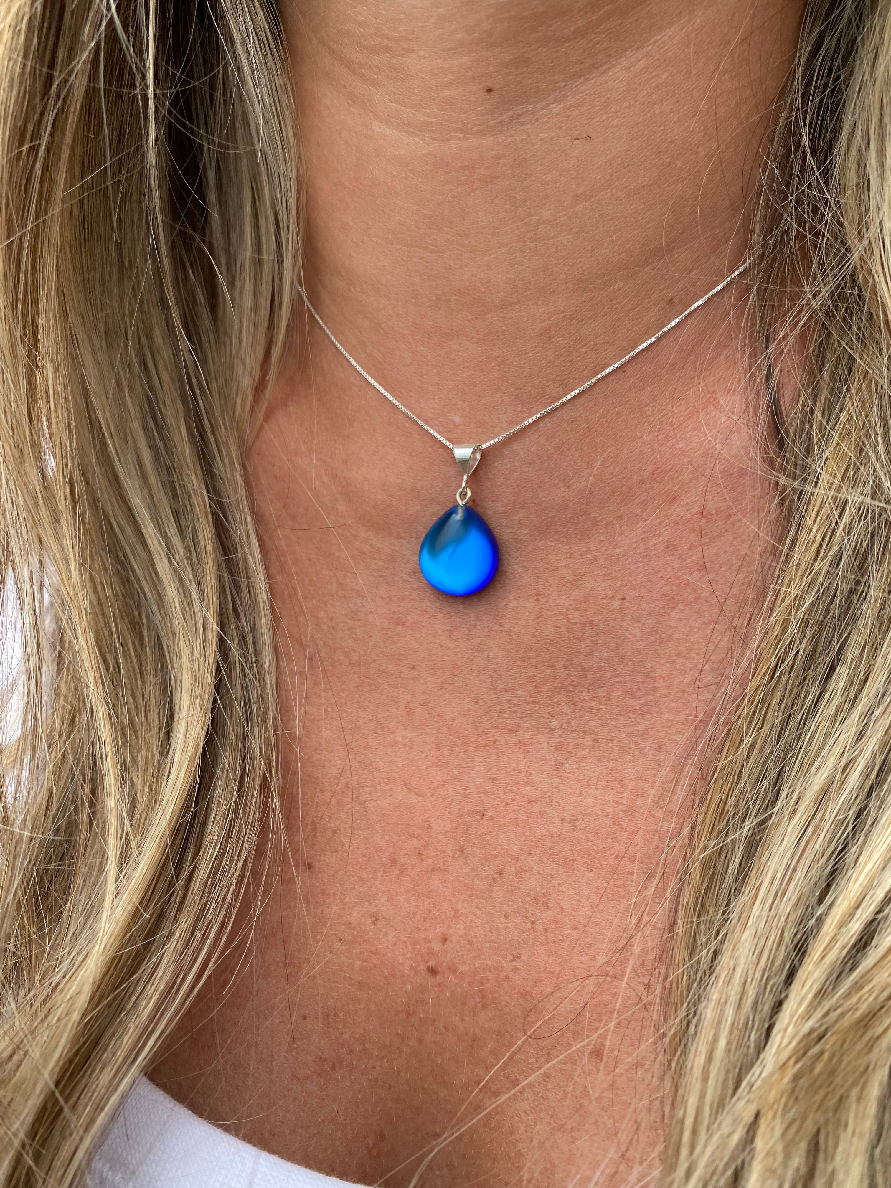 LeightWorks - Wholesale Pendant/Charm Necklace - X-Small Drop Pendant Sterling Silver CrystalJewelry Necklace14