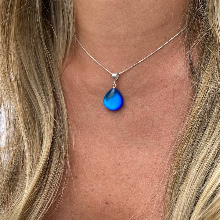 LeightWorks - Wholesale Pendant/Charm Necklace - X-Small Drop Pendant Sterling Silver CrystalJewelry Necklace14