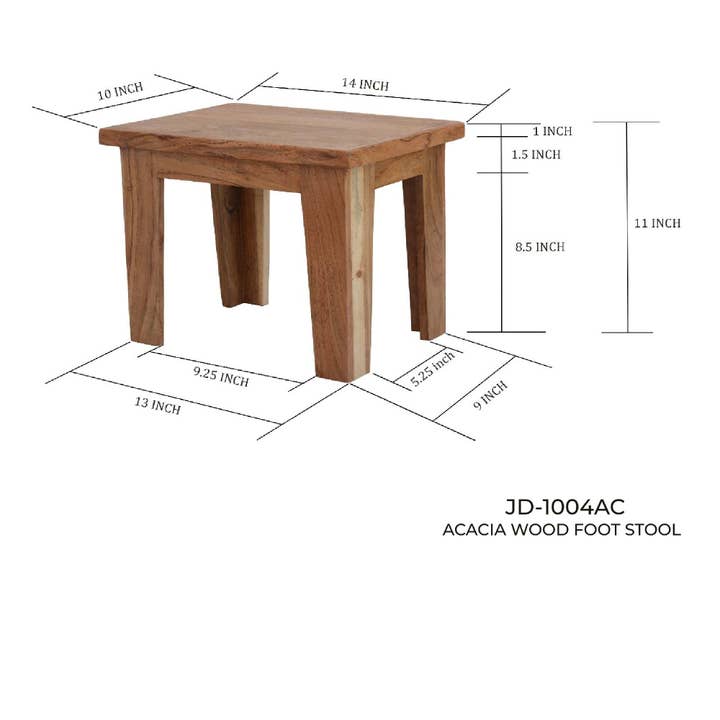 Marron Tabouret en bois d'acacia en vente sur Faire1