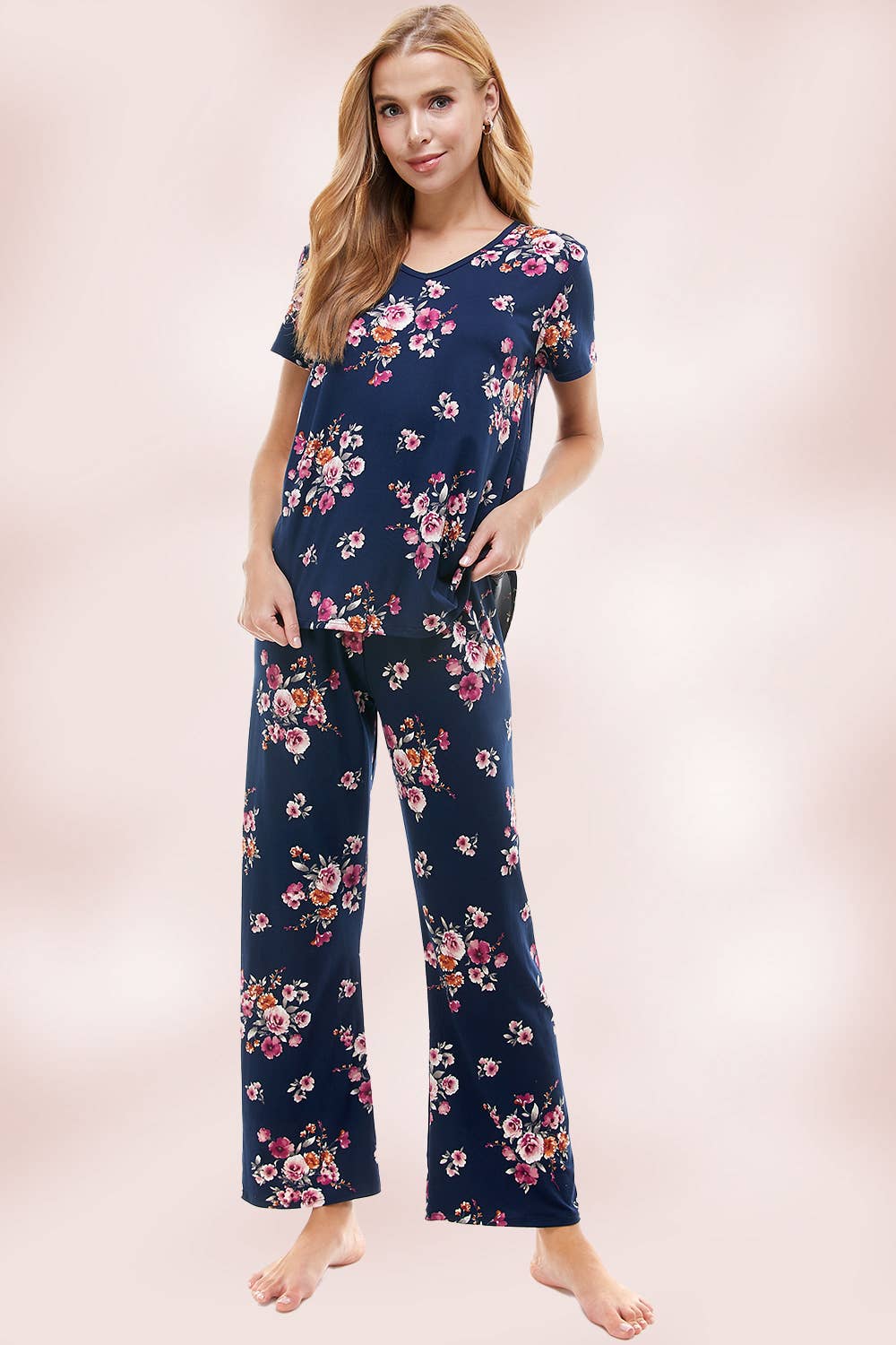 MILEY + MOLLY - Wholesale Lounge Set - Women's - LOUNGEWEAR SET FOR WOMEN'S FLORAL PAJAMA16