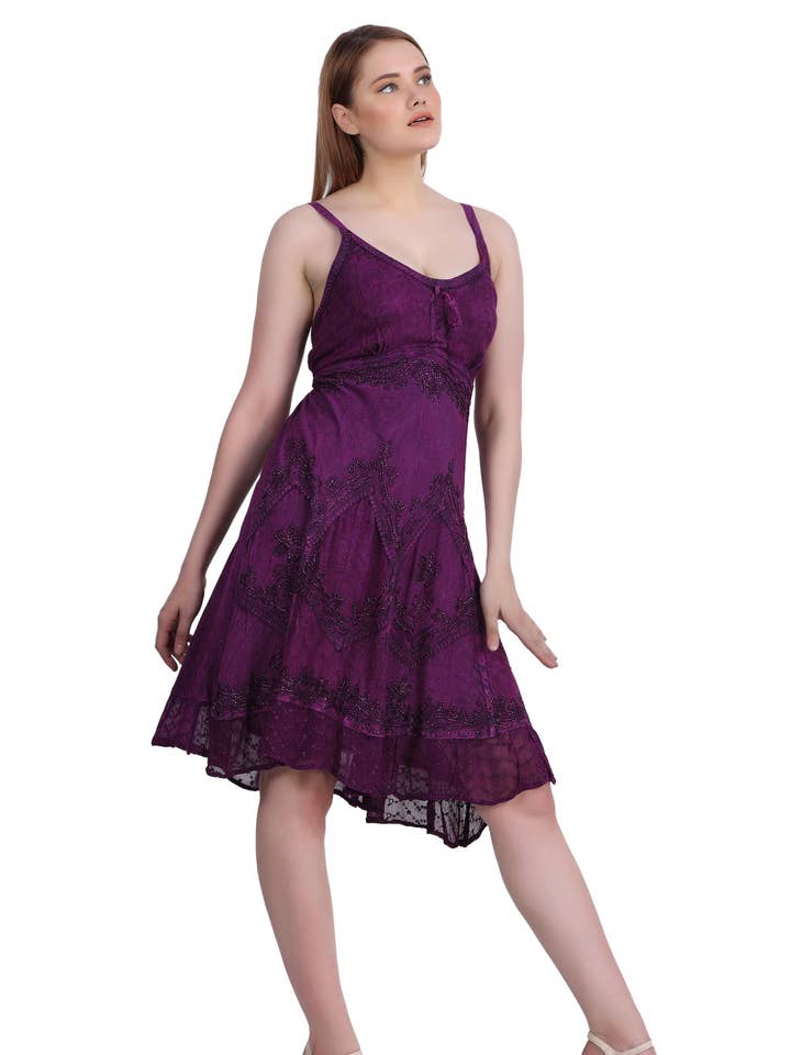 Advance Apparels - Vente Robe – femme - Robe mi-longue délavée à l'acide 130420