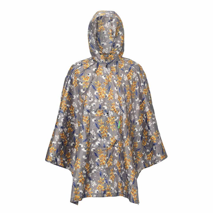 Faye UK Ltd - Wholesale Poncho - Women's - Eco Chic Waterproof Foldable Adult Poncho Flowers