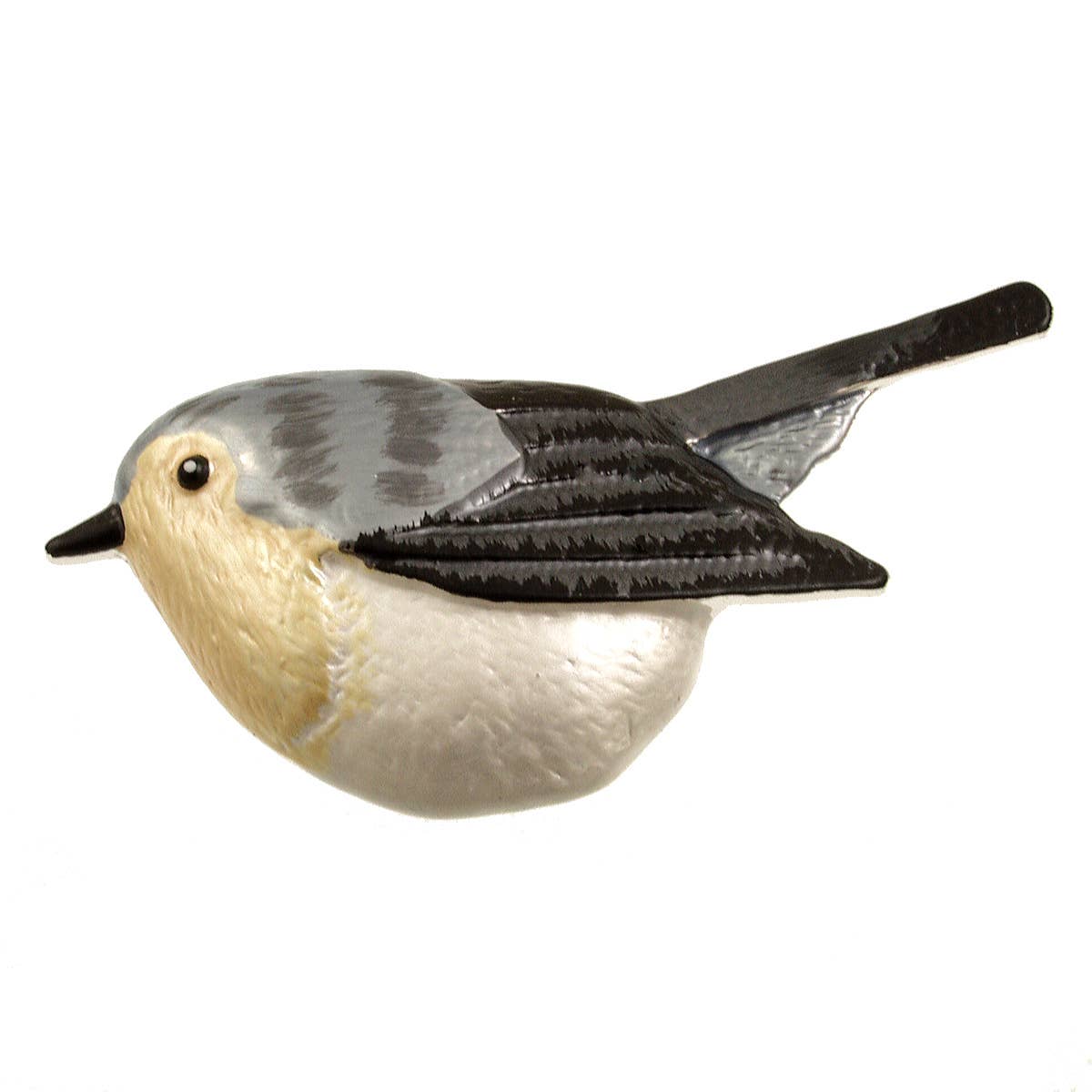 Origin Jewelry - Wholesale Brooch - Magnetic Bird Brooches - Brown/Red, Silver/Blk, Silver/Blue2