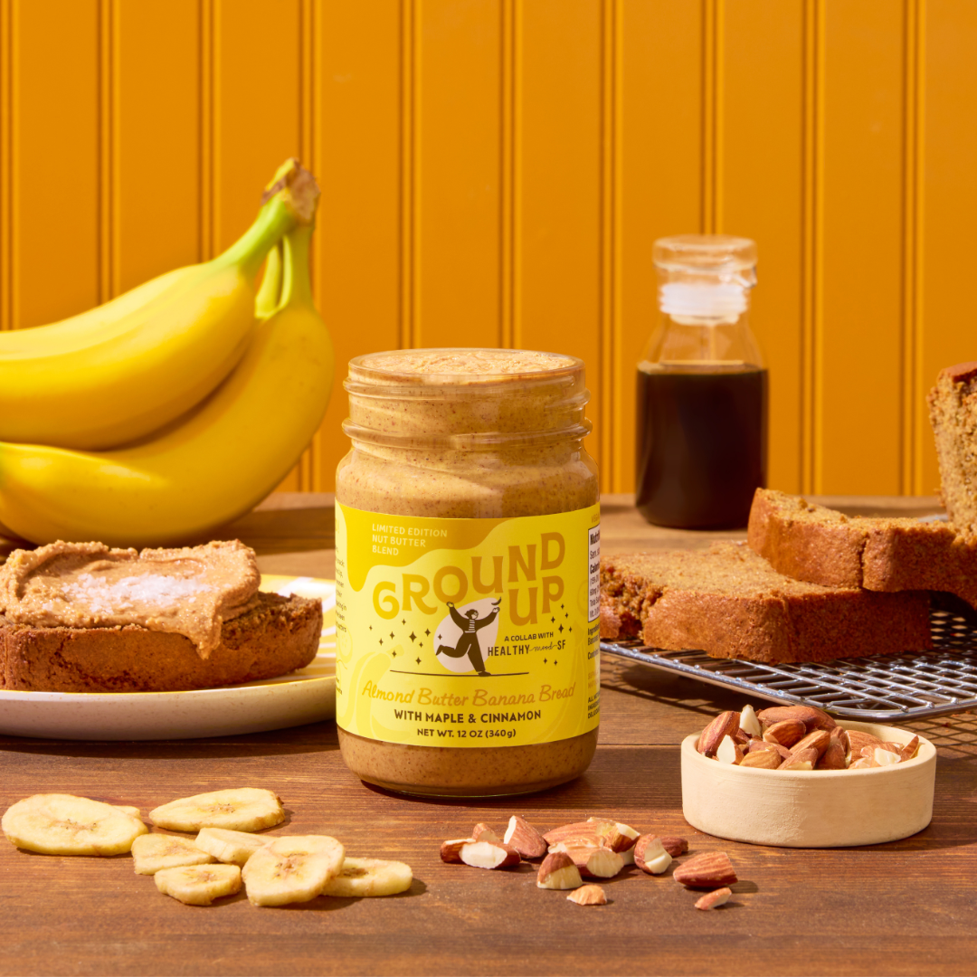 Ground Up - Wholesale Nut Butter - 12oz Almond Butter Banana Bread Nut Butter2