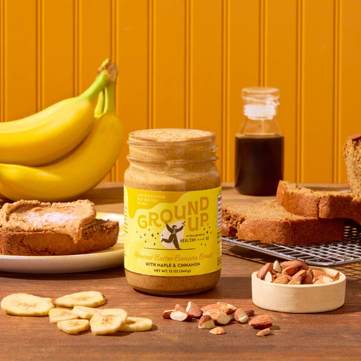 Ground Up - Wholesale Nut Butter - 12oz Almond Butter Banana Bread Nut Butter2
