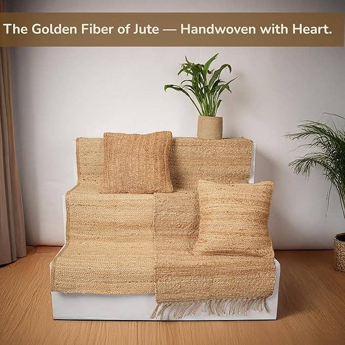 The Fine Living Company - Wholesale Runner Rug - Natural Jute Runner Rug 2x5 ft. – Handwoven Farmhouse Décor6