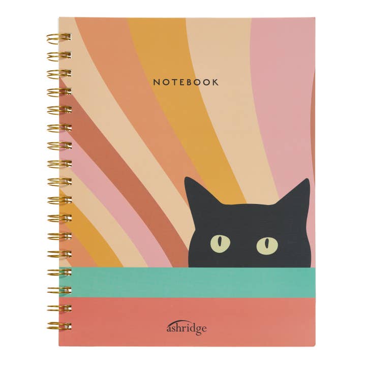 Wiro Notebook - Cat for wholesale by Ashridge Arts & Crafts