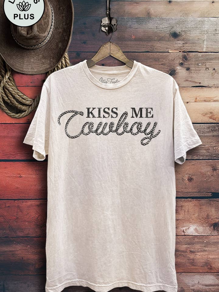 Lotus Fashion Collection - Wholesale T-Shirt (Graphic) - Women's - Kiss Me Cowboy Graphic Top1