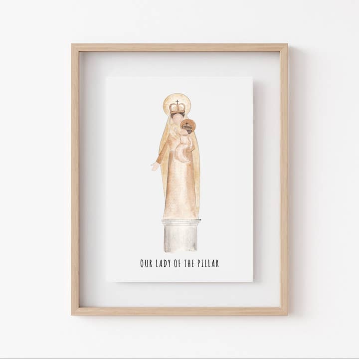 Impression d'art mariale - Notre-Dame du Pilier pour la vente par 12th and Blossom