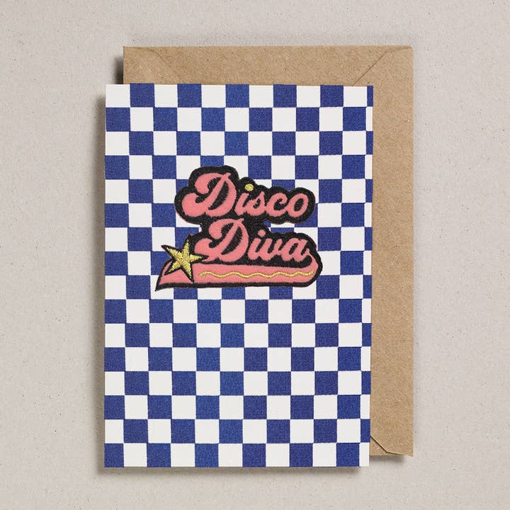 Patch Cards (Pack of 6) Disco Diva for wholesale by Petra Boase Ltd