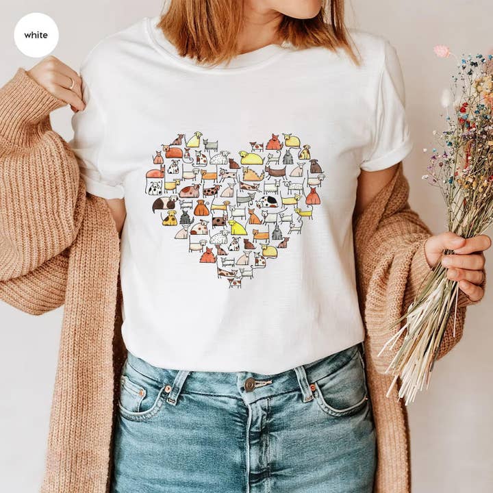 Dog Heart Shirt, Dog Owner Shirt, Dog Mom Shirt, Love Dog for wholesale by EagleAceApparel