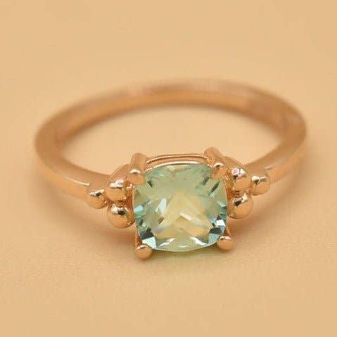 Bague Lagon Plaqué Or Cristal pour la vente par Coraline Bijoux