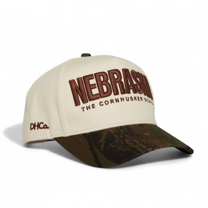 Destination Hat Co. - Wholesale Trucker Hat - Unisex - The Camo Nebraska SnapBack0