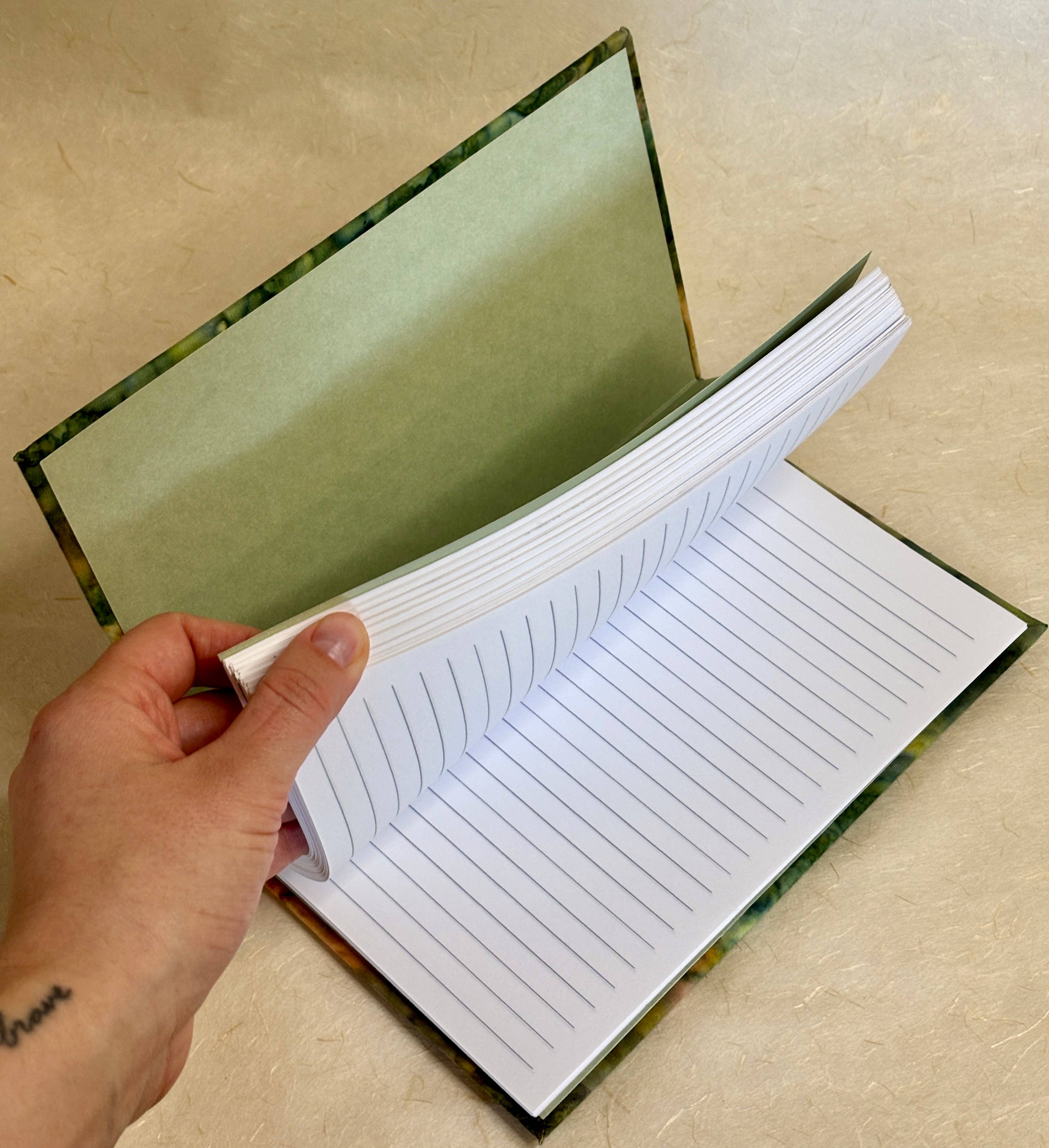 Petrichor & Co. - Wholesale Journal/Diary - Handmade Puffy Journal – Upcycled Thrifted Fabric, 100 Pages8