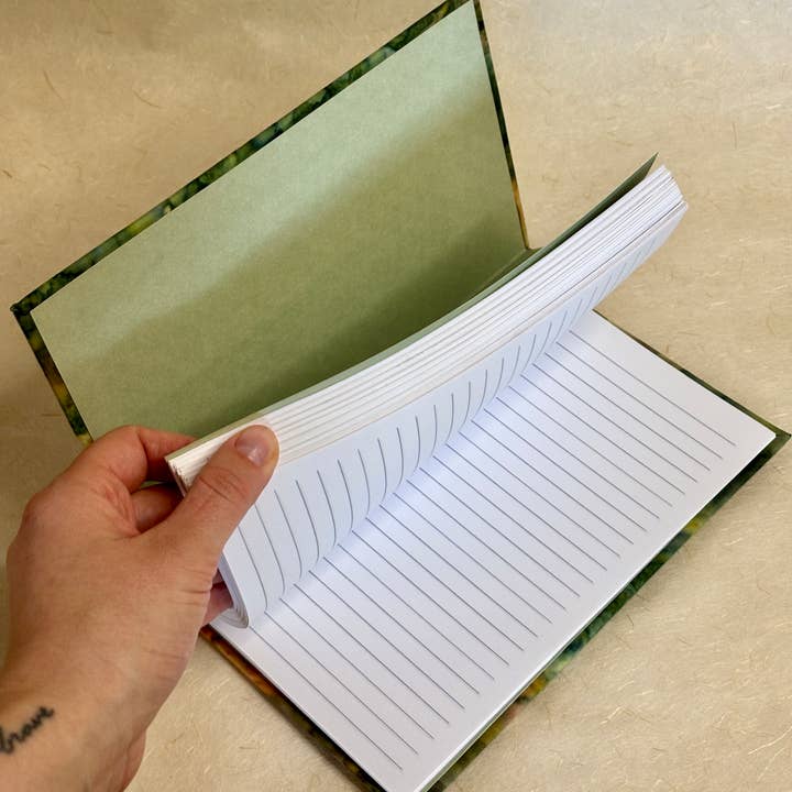 Petrichor & Co. - Wholesale Journal/Diary - Handmade Puffy Journal – Upcycled Thrifted Fabric, 100 Pages8