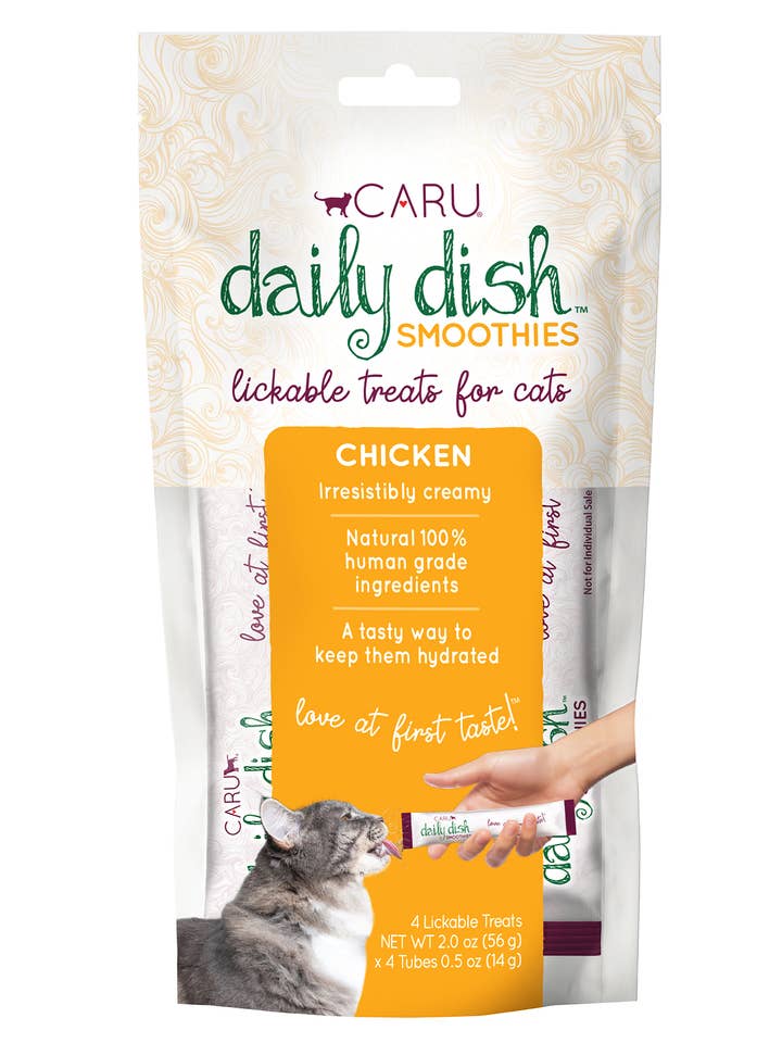Caru Daily Dish Smoothie Lickable Treat for Cats - Chicken for wholesale by Caru