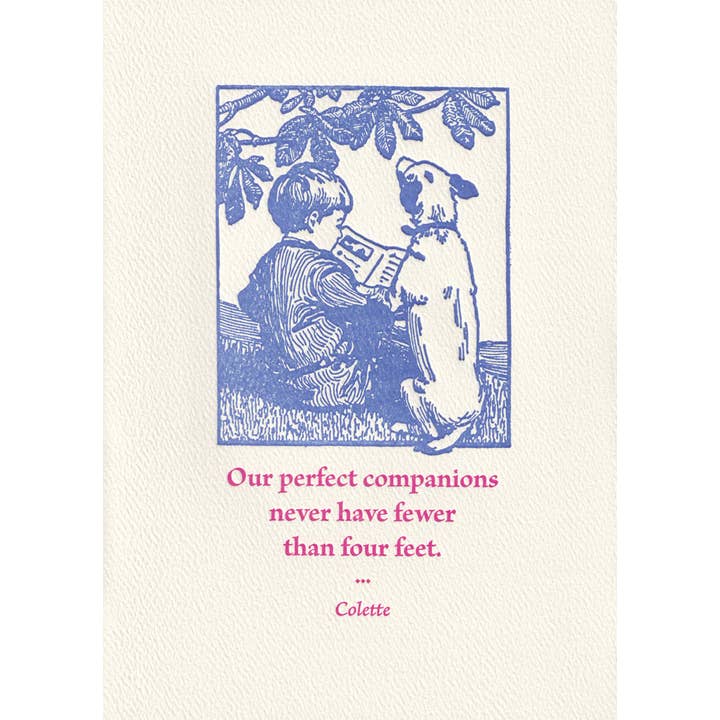 Saturn Press - Vendita all'ingrosso Biglietti di amicizia - Ragazzo e cane