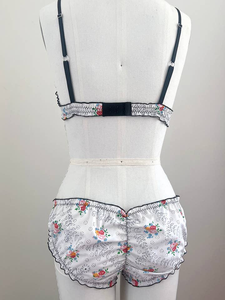 Clare Bare - Wholesale Lingerie Set - Women's - READY TO SHIP Mystery Print Oleander Bralette & Bloomer Set12