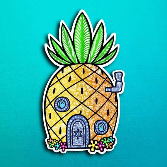 Zenspire Designs - Wholesale Sticker - SpongeBob's House Sticker (WATERPROOF)