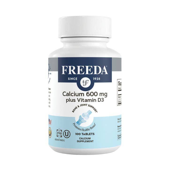 Calcium 600 mg w/ D3 400 IU - 100 Tablets for wholesale by Freeda