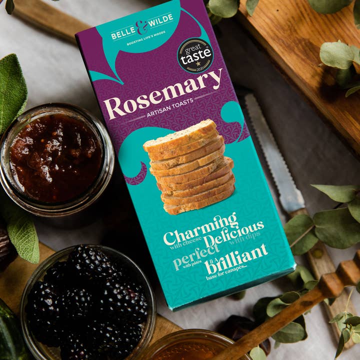 Belle & Wilde – wholesale Crackers – Gluten Free Rosemary Crackers2
