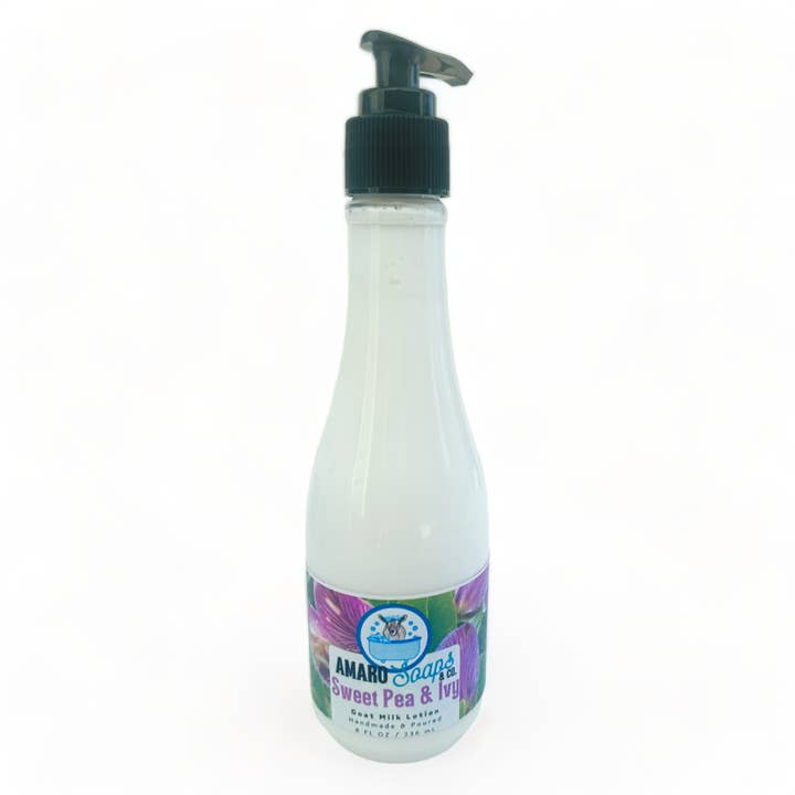Sweet Pea & Ivy Goat Milk Lotion for wholesale by Amaro Soaps & Co.